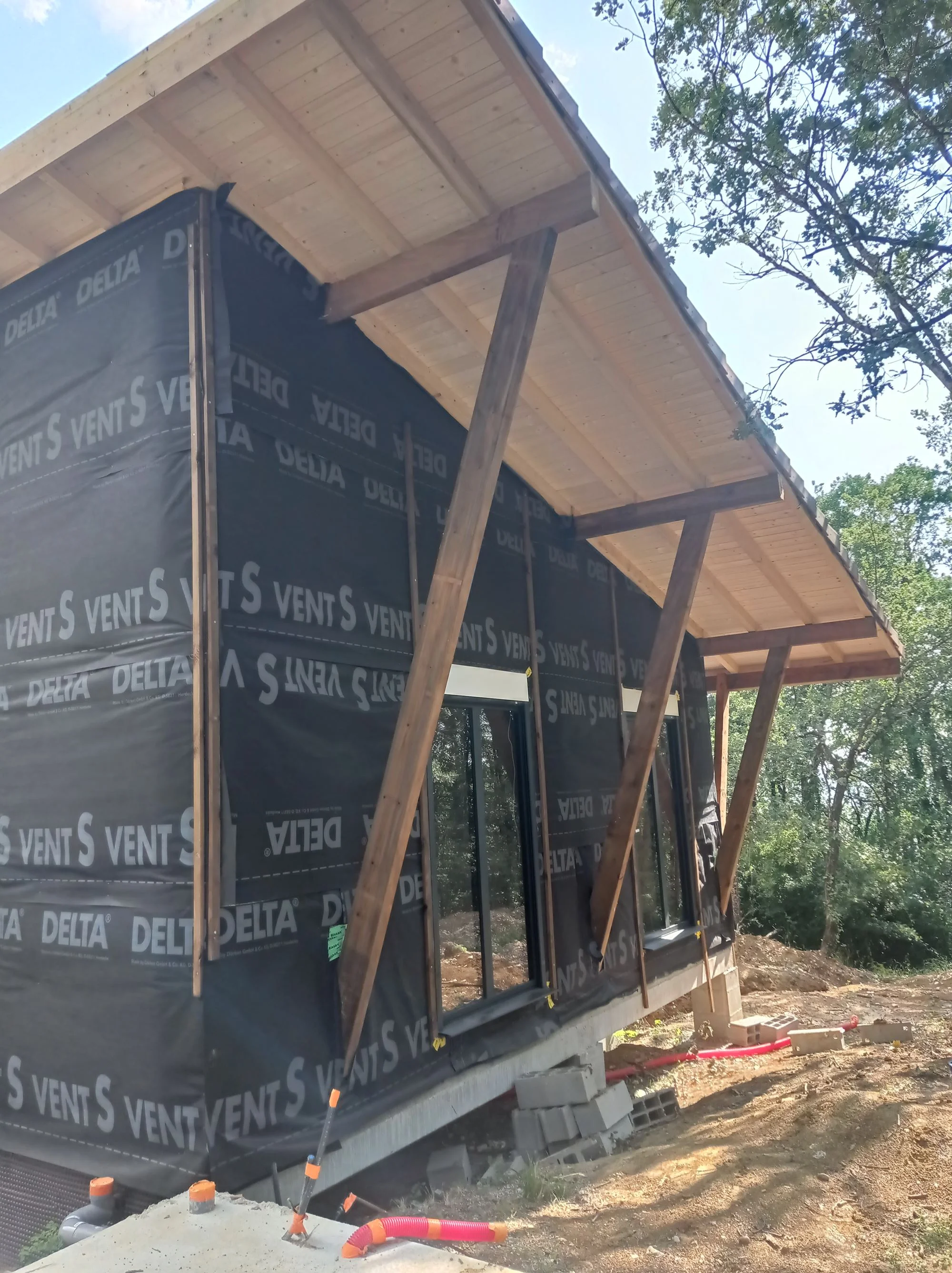 Maison bois moderne Occitanie - Vue extérieure